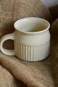 White Stoneware Mug