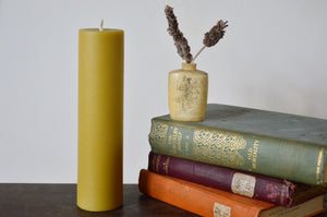 8" Beeswax Pillar Candle