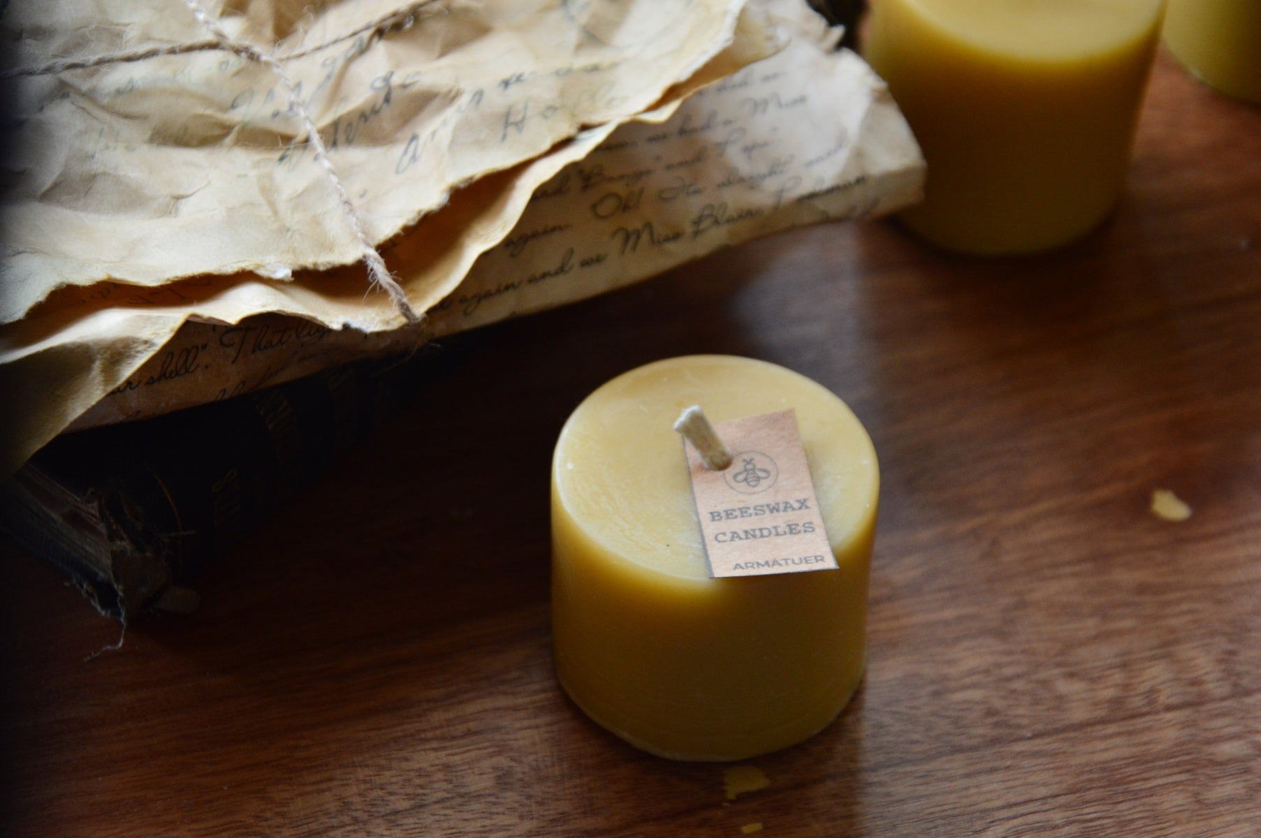 Stout Beeswax Pillar Candle