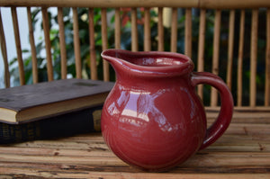 Maroon Ceramic Pitcher