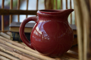 Maroon Ceramic Pitcher