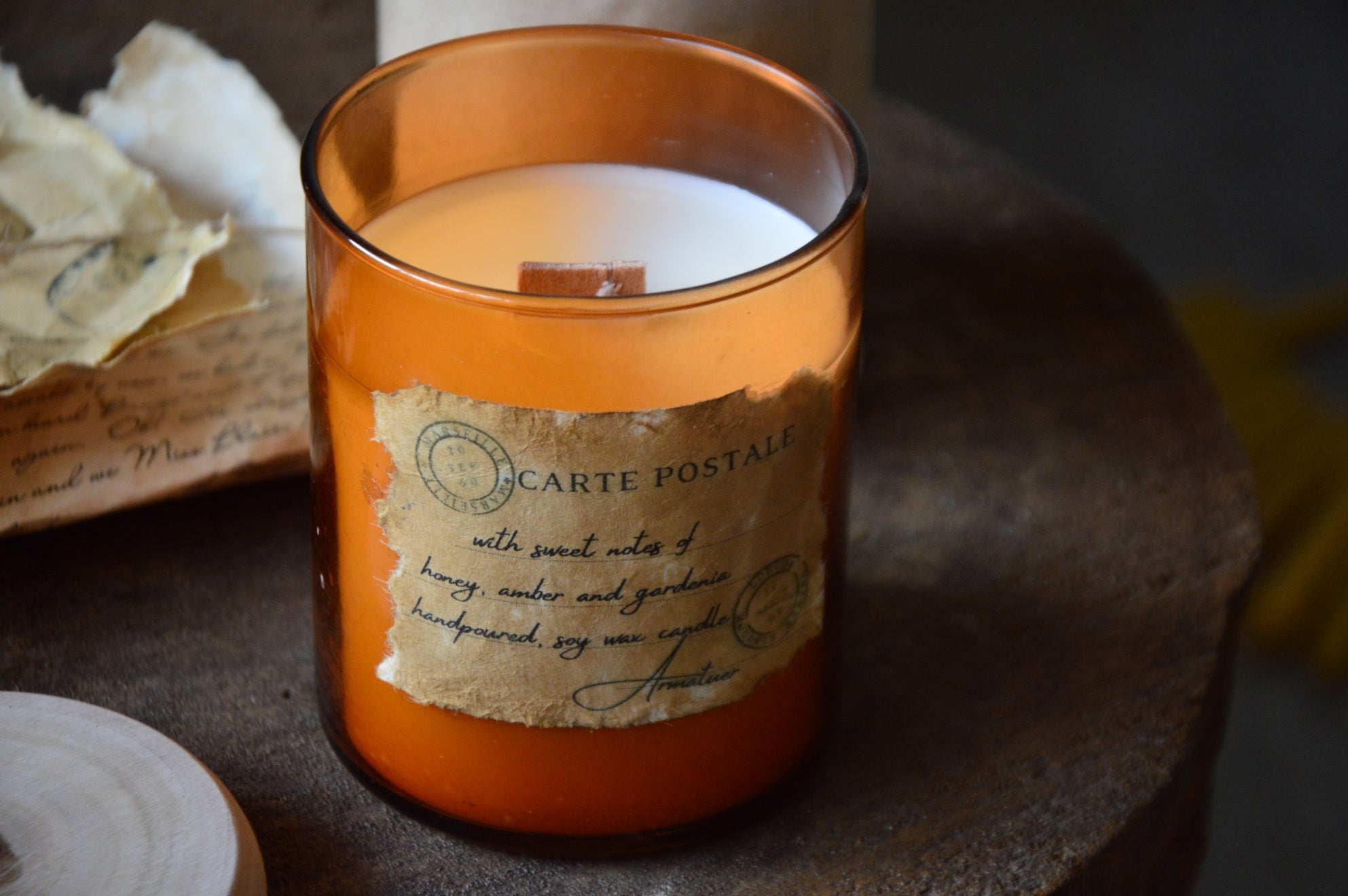 Carte Postale | Wood Wick Candle