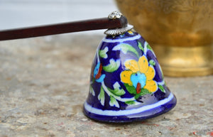 Floral Blue Ceramic Snuffer