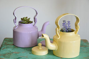 Kettle Planter | Pastel Yellow