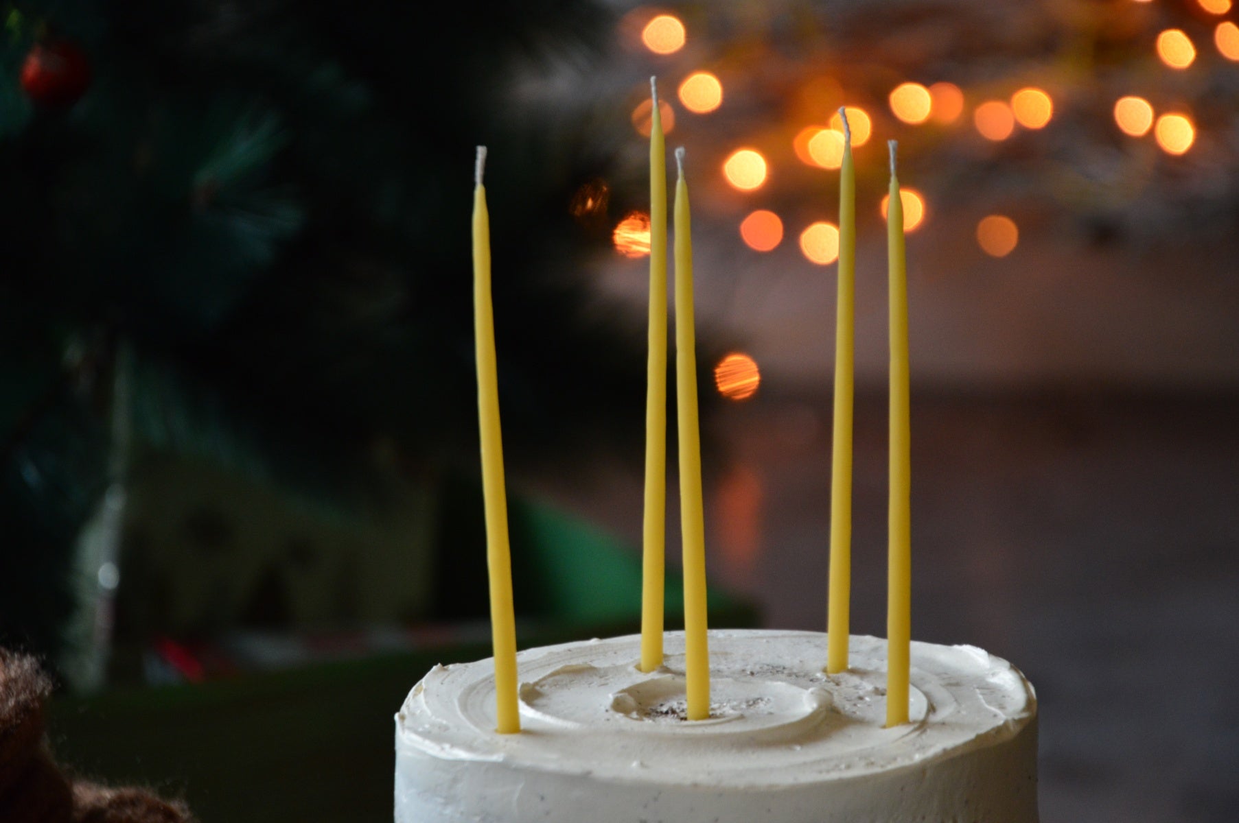 Beeswax Hand Dipped Candles for Cakes