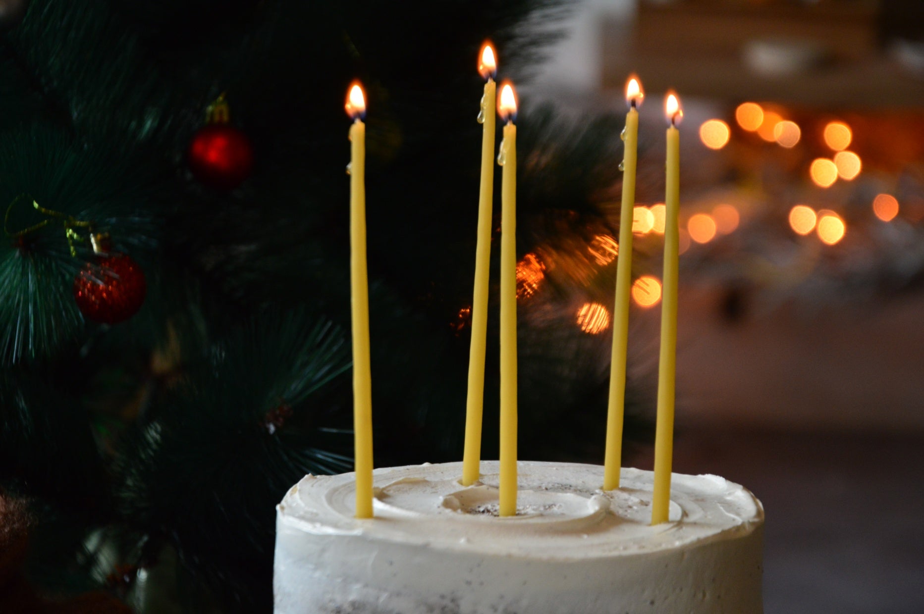 Beeswax Hand Dipped Candles for Cakes