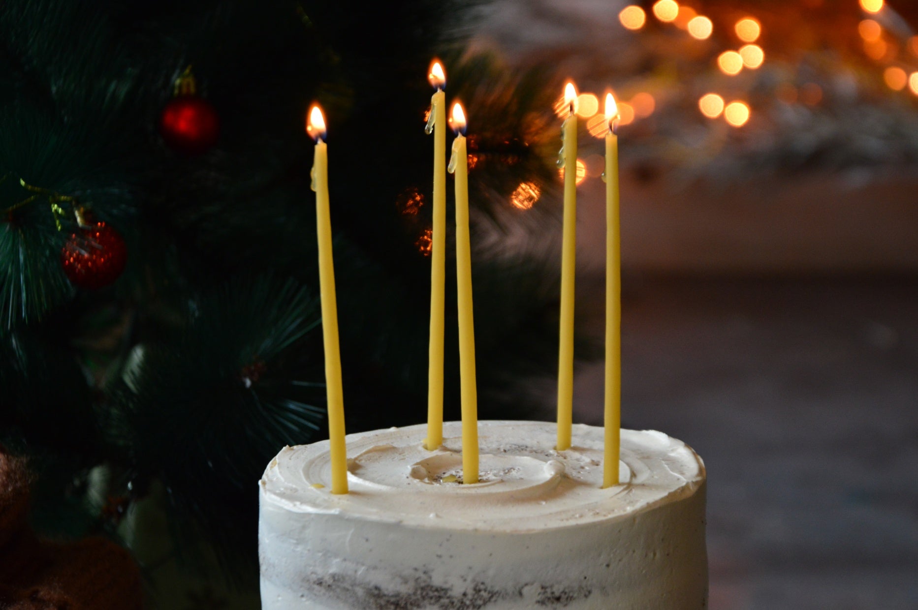 Beeswax Hand Dipped Candles for Cakes
