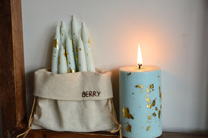 Berry Shimmer Soy Pillar