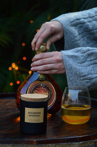 Bourbon Whiskey | Cork Jar Wood Wick Candle