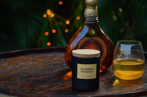 Bourbon Whiskey | Cork Jar Wood Wick Candle
