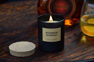 Bourbon Whiskey | Cork Jar Wood Wick Candle