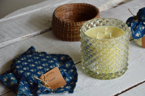 Sweet Mama's Caramel | Mother's Day 3 Wick Candle with Cloth Bowl Cover