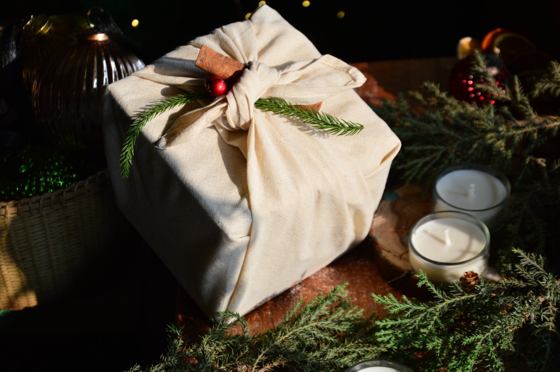 Cedarwood Furoshiki Gift Set