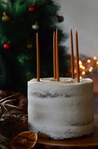 Cocoa Hand Dipped Candles for Cake