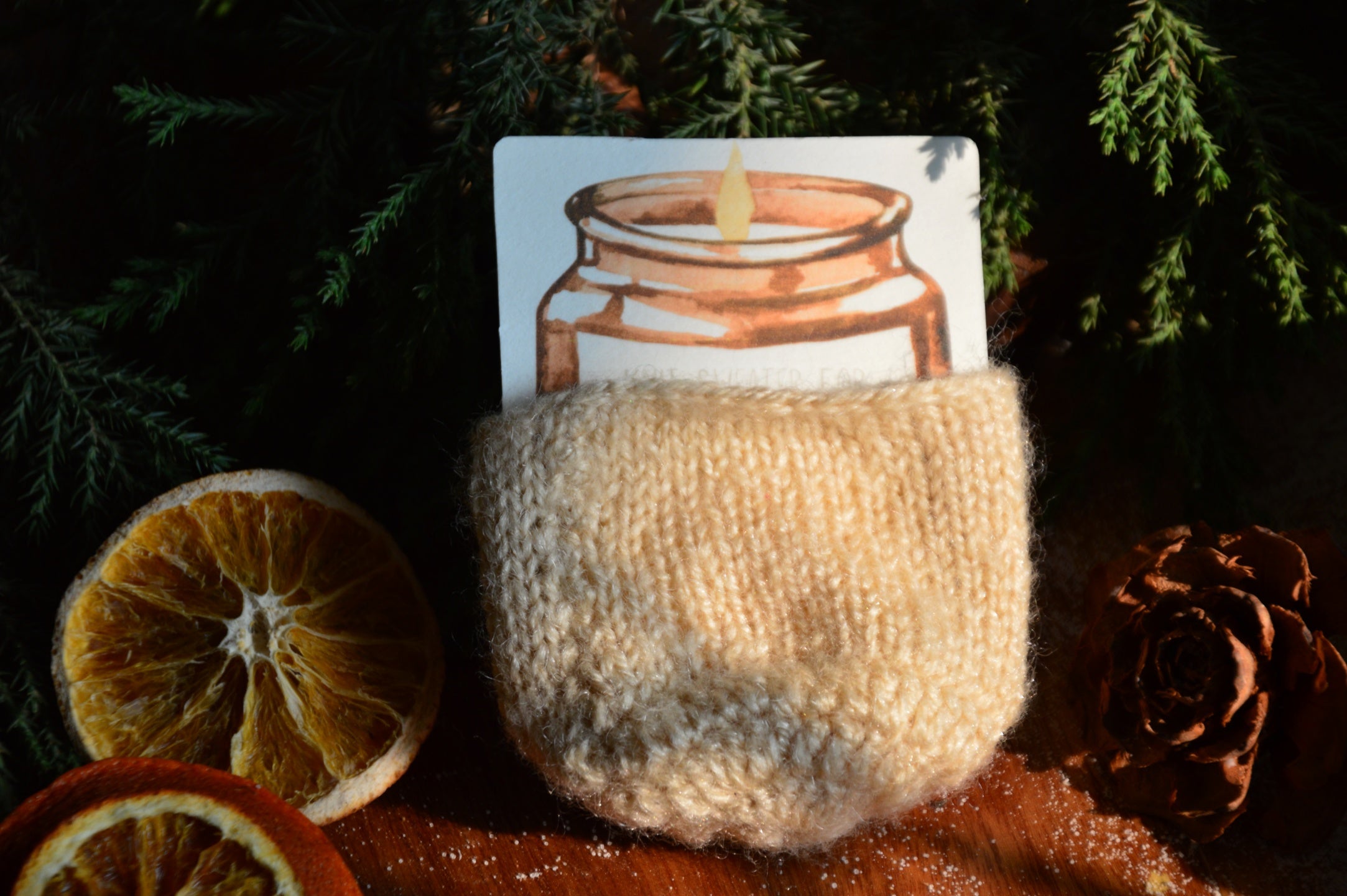 Sweater for Candles | White