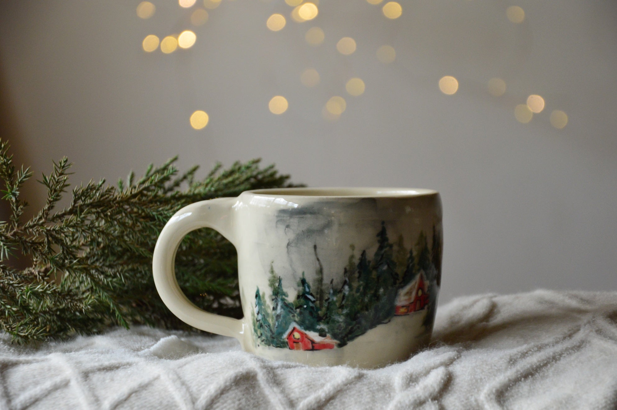 Snow Cottage Mug