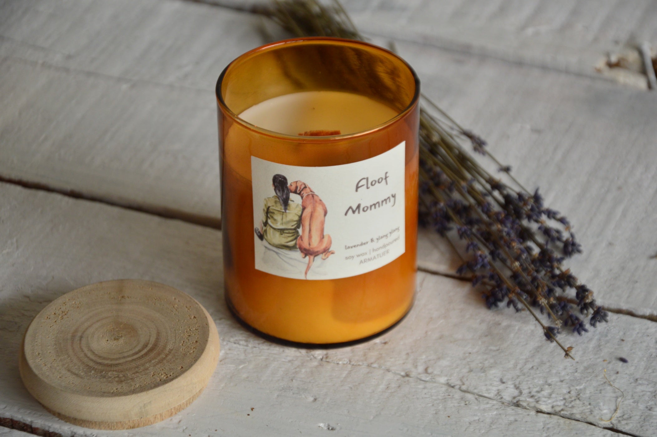 Floof Mommy Woodwick Candle