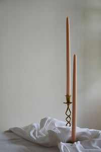 17" Tall Tapers | Pastel Peach Candles