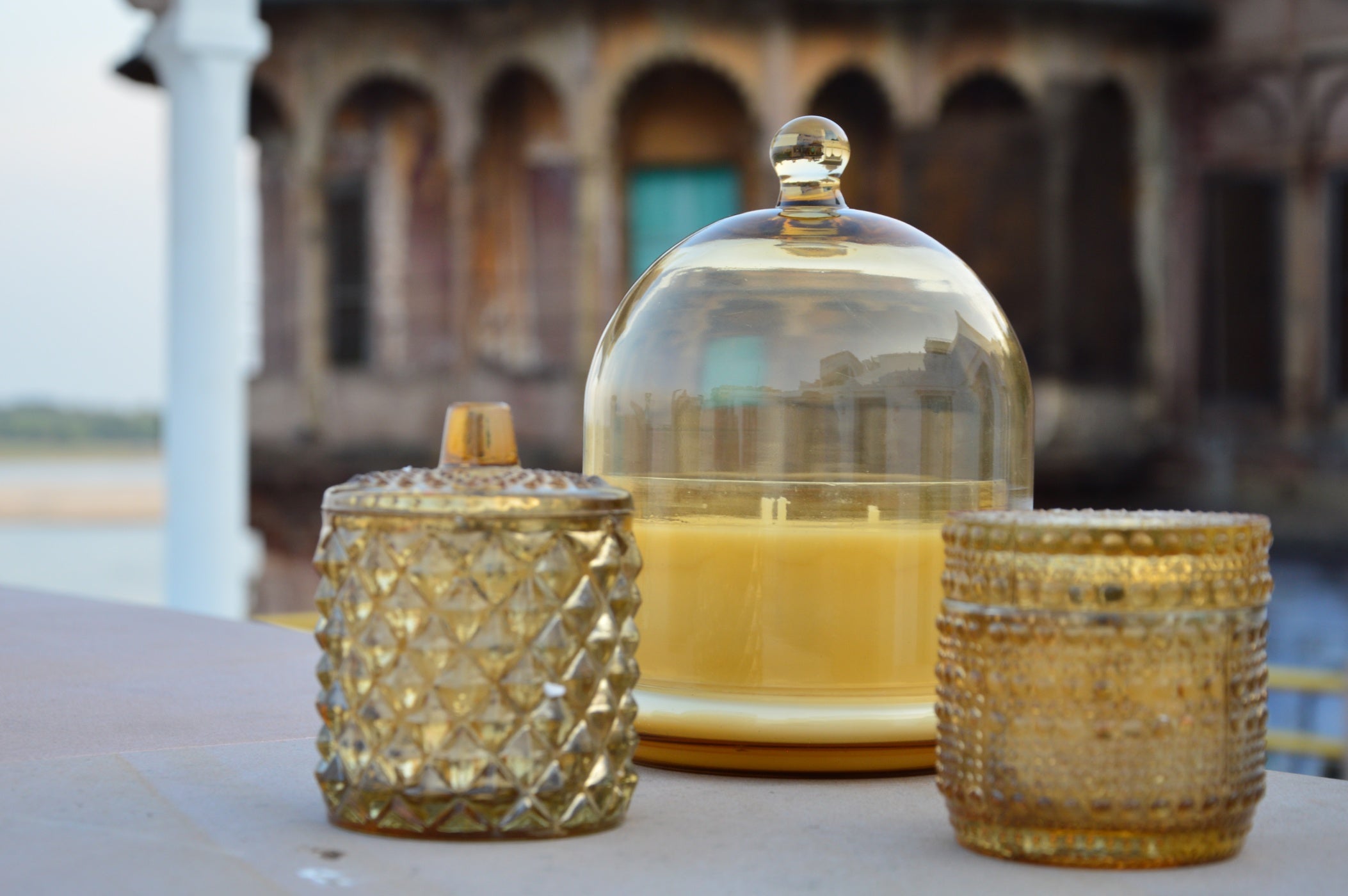 Noor | Mahal Glass Dome Candle