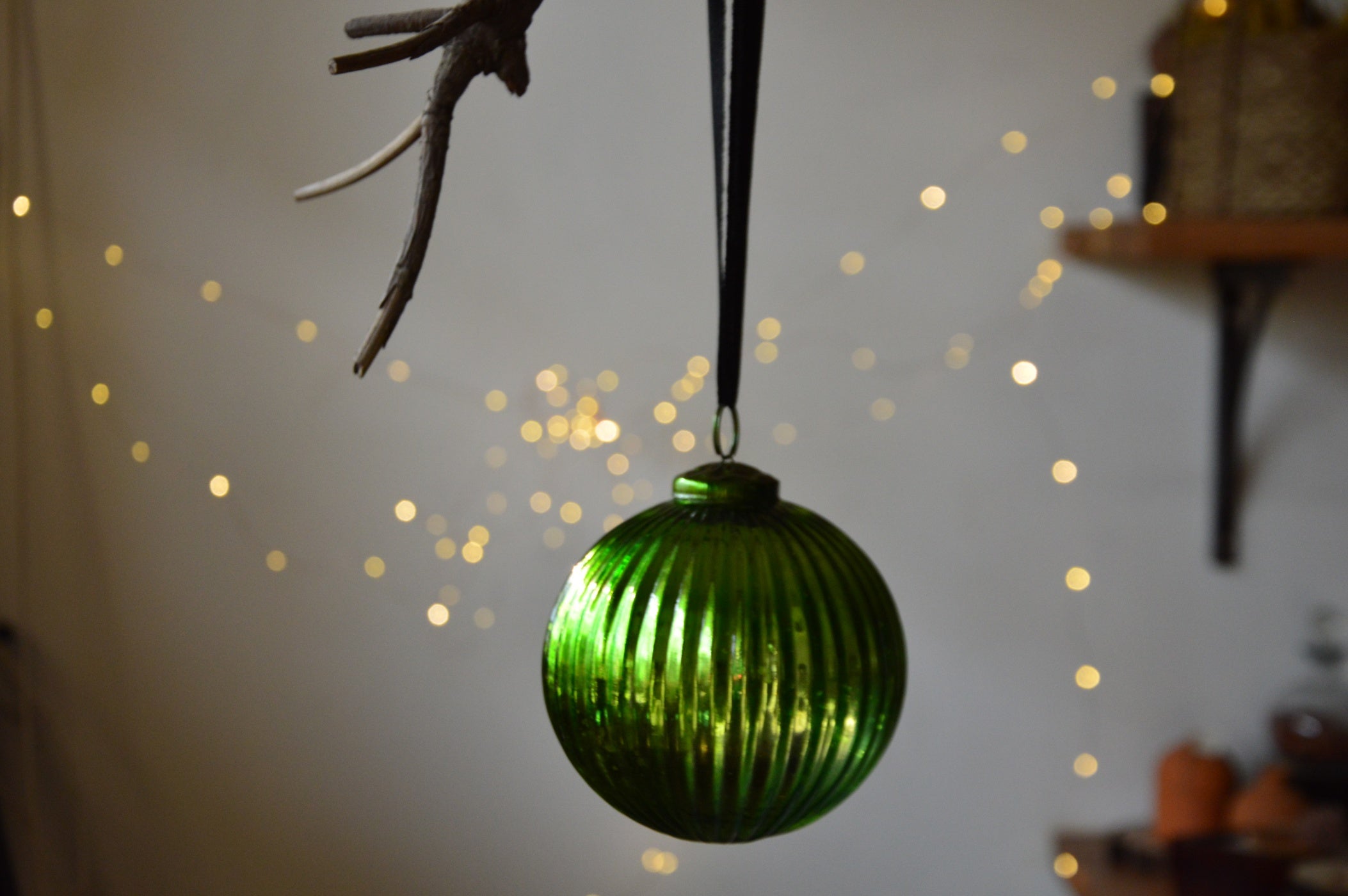 Carrousel Green Christmas Ornament | Large