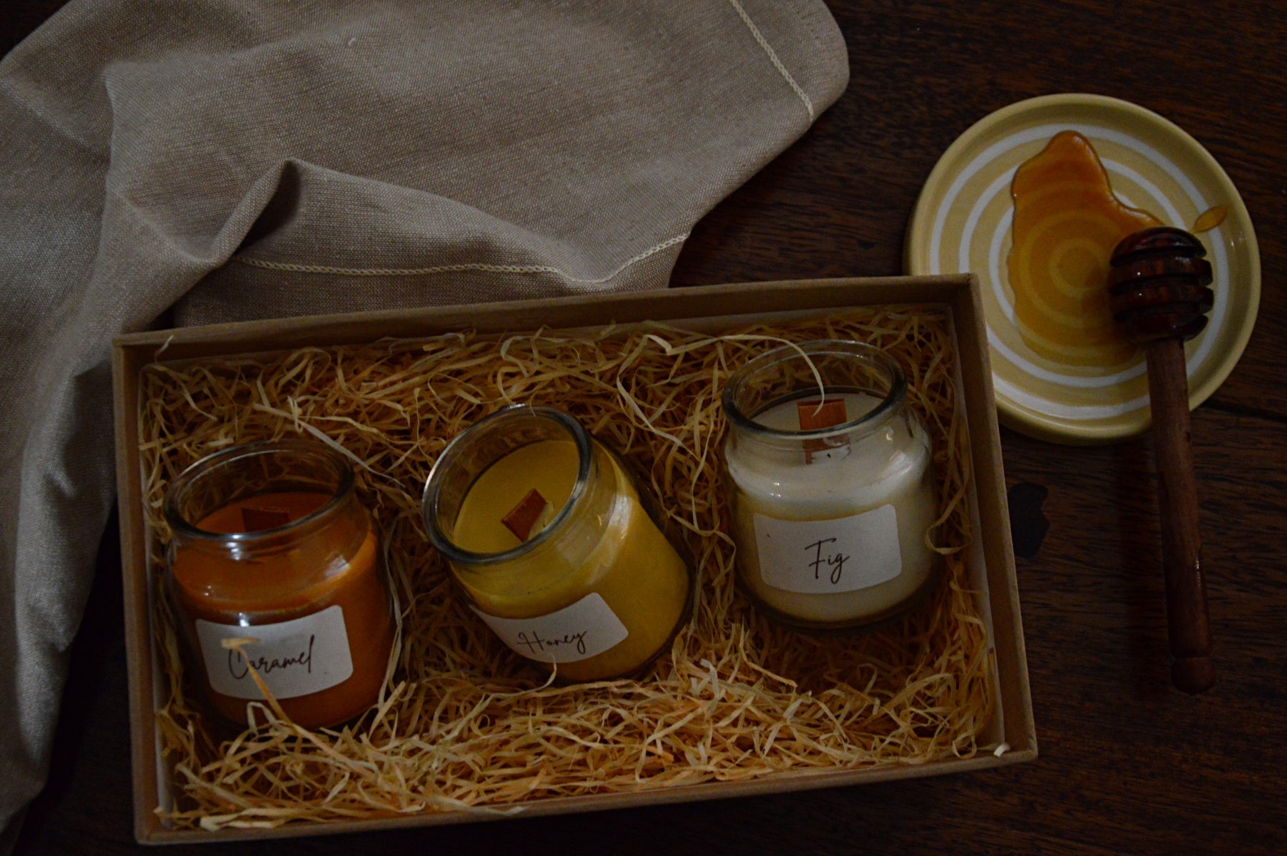 Honey Fig & Caramel Woodwick Candles