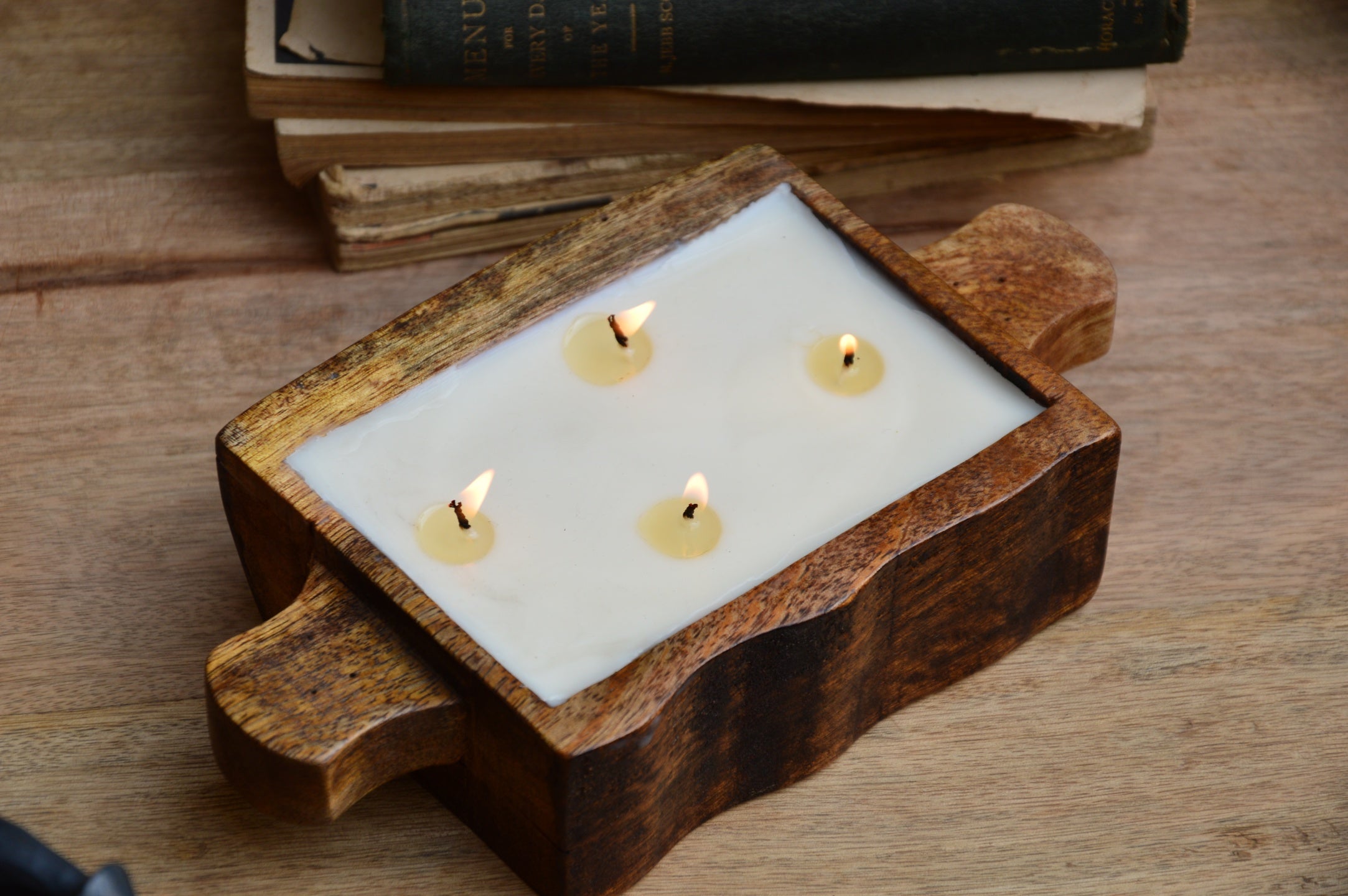 Live Edge Wooden Candle