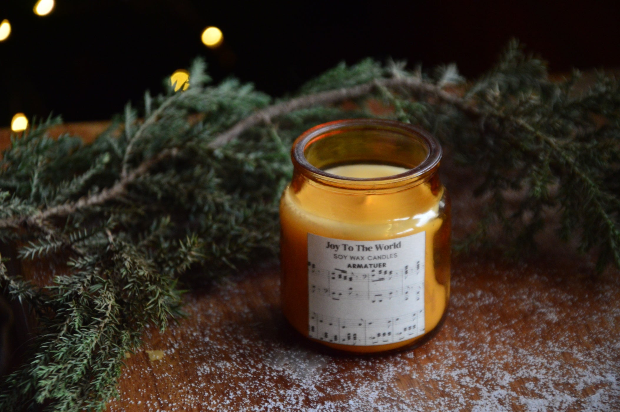 Joy To The World Cookie Jar Candle