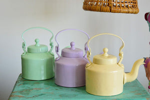 Kettle Planter | Pastel Yellow