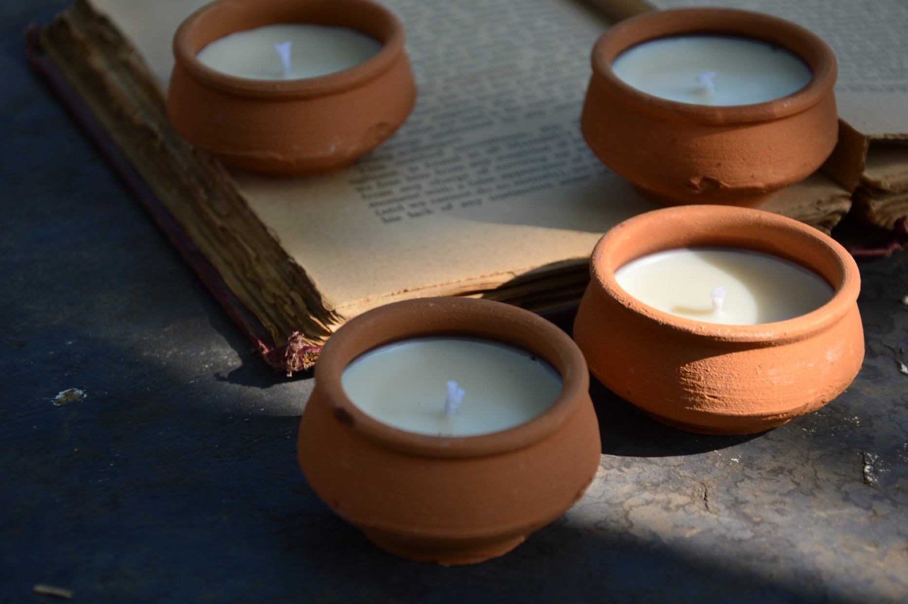 Dhara | Terracotta Tealights Mogra