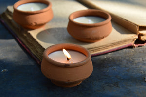 Dhara | Terracotta Tealights Mogra
