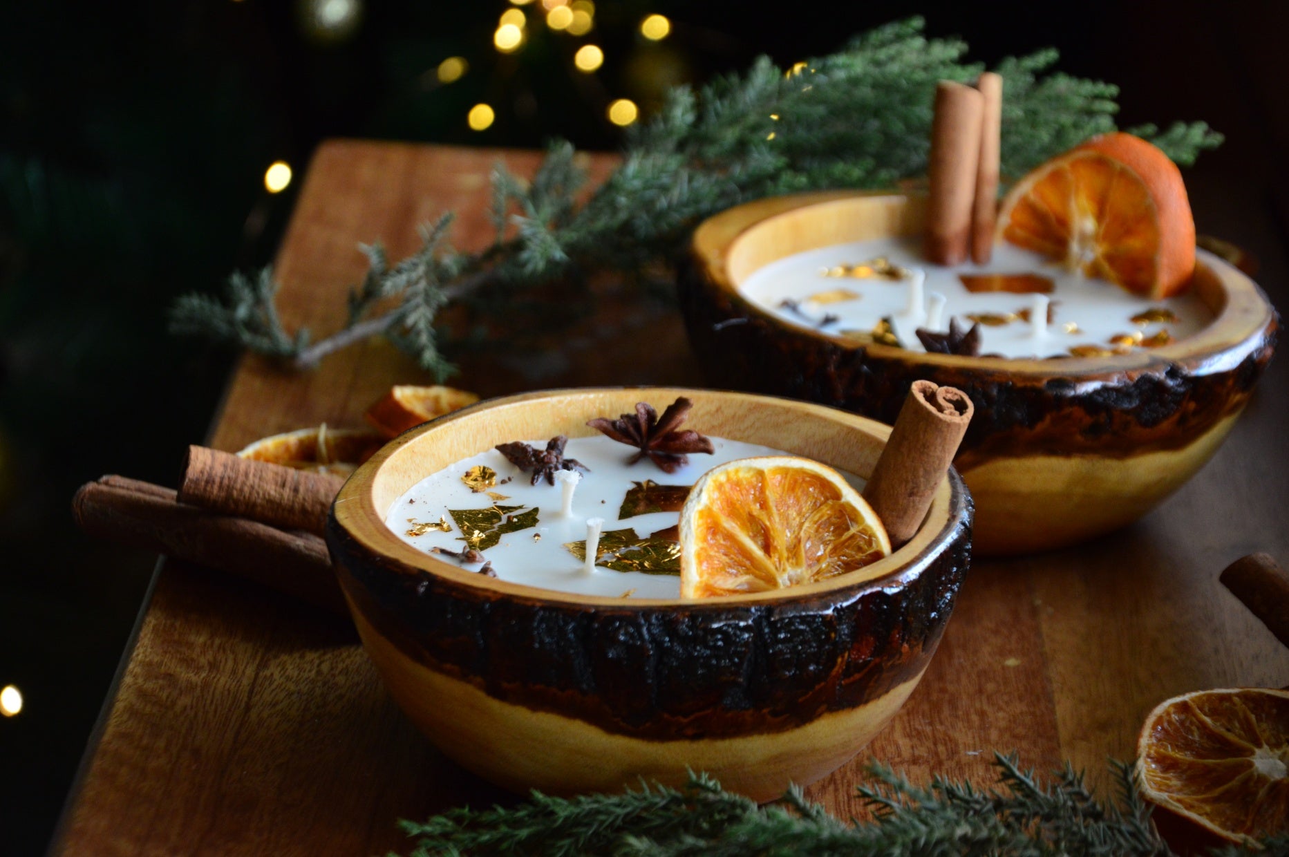 Mulled Wine | Wooden Candle Votive