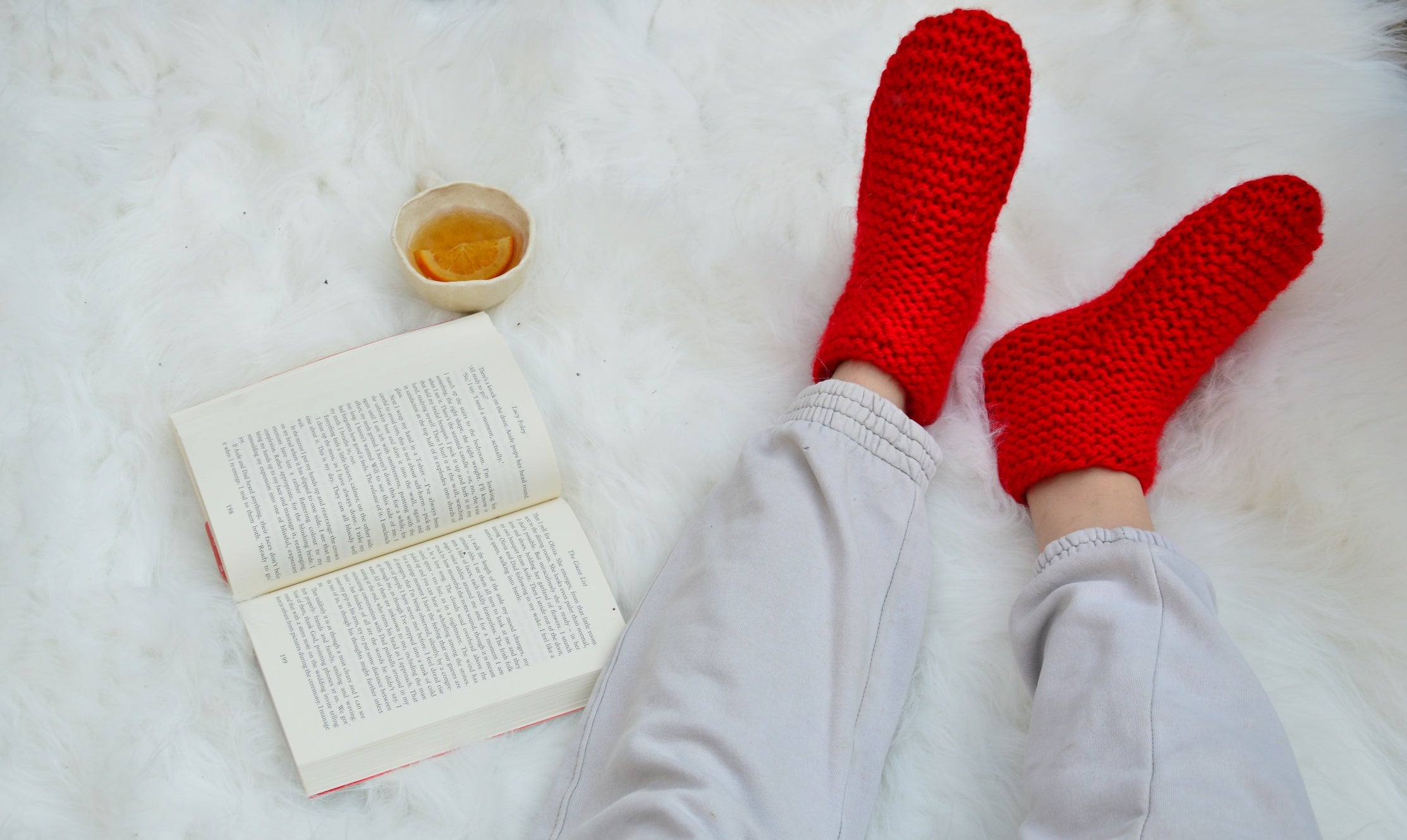 Red Booties & Bed Socks | Woven Stories