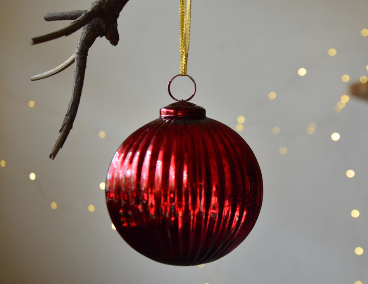 Carrousel Red Christmas Ornament | Large