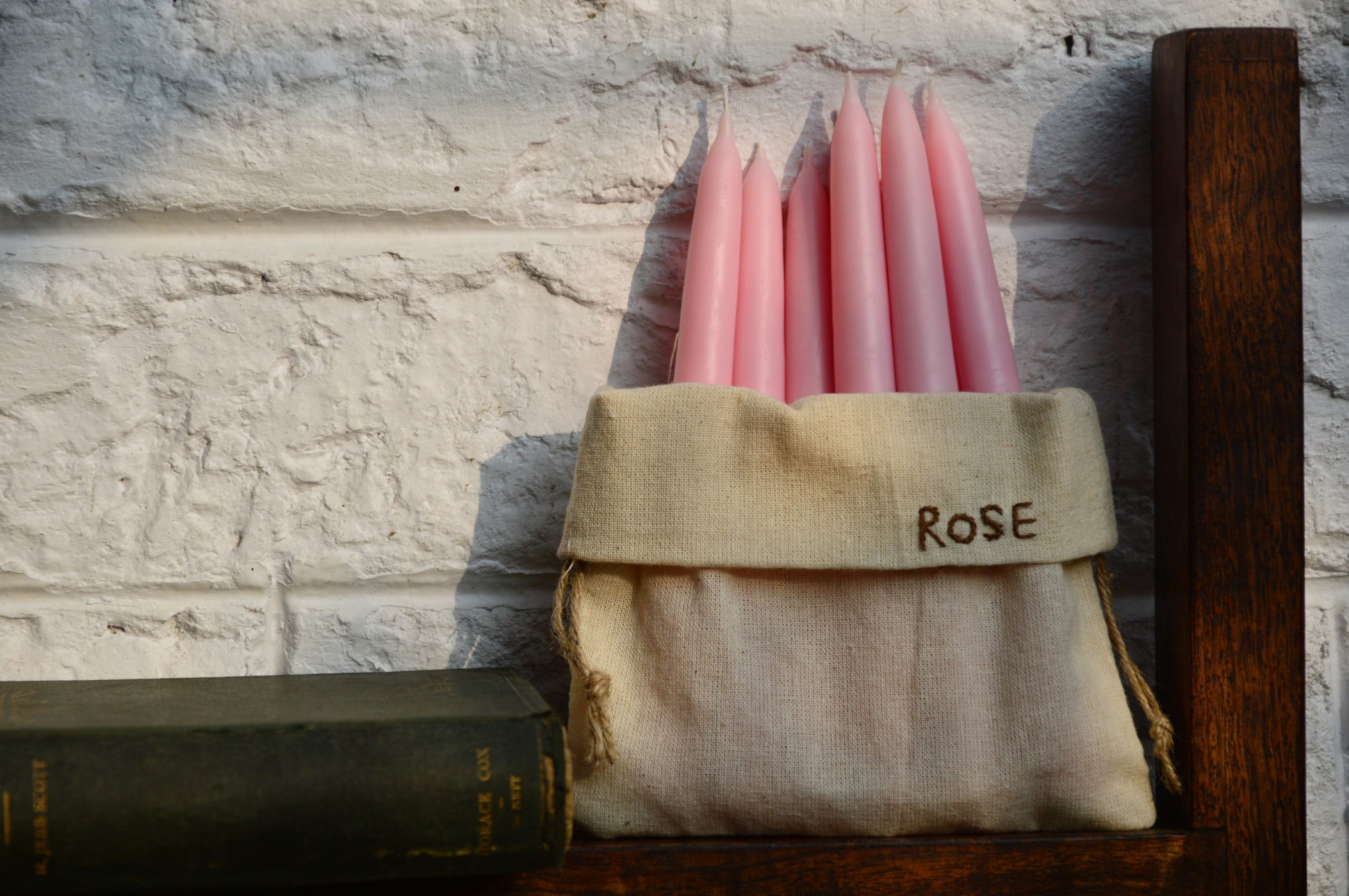 Rose |  Tapered Hand Dipped Candles