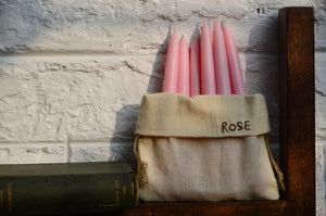 Rose |  Tapered Hand Dipped Candles