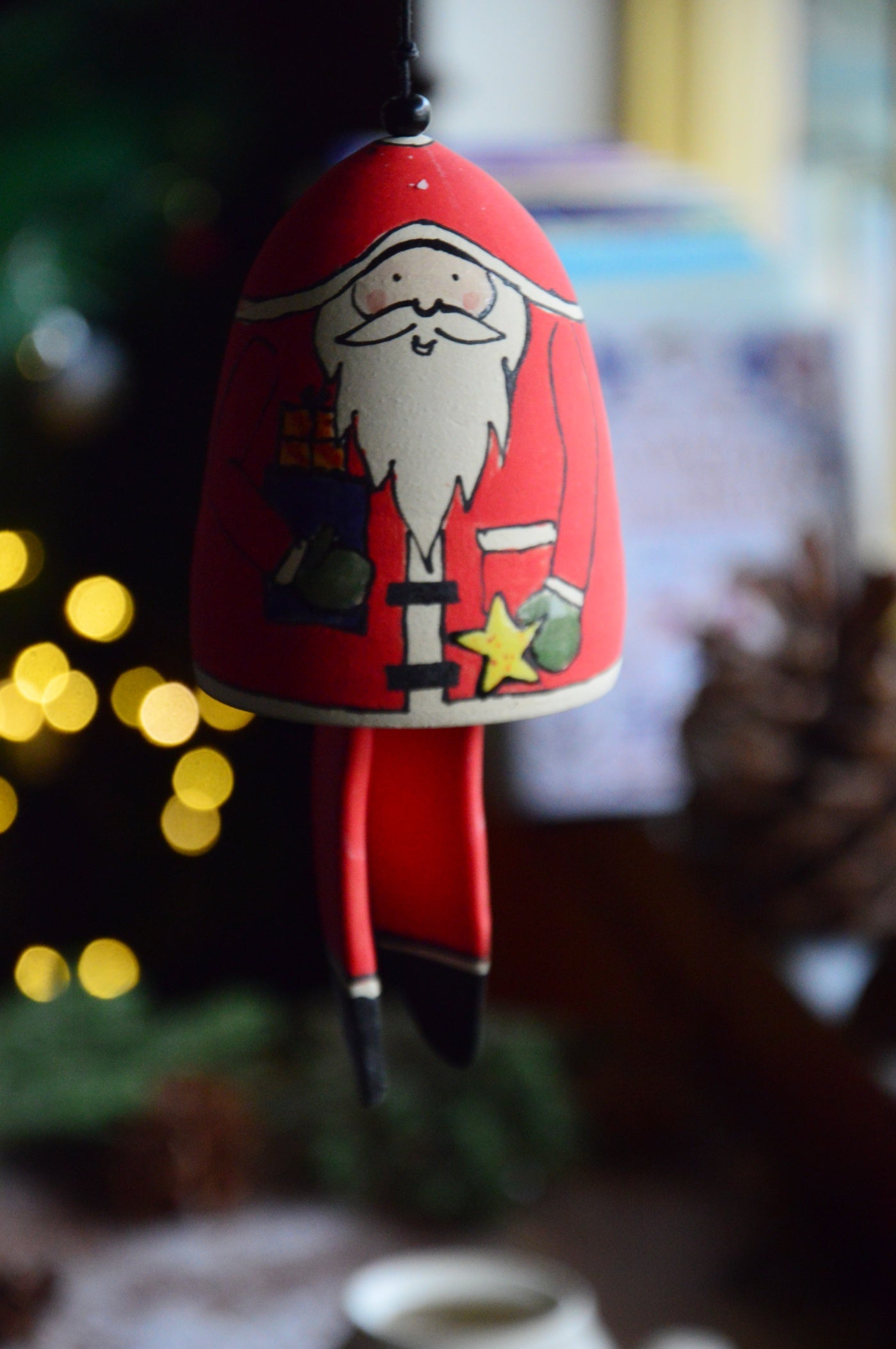 Ceramic Santa Bell
