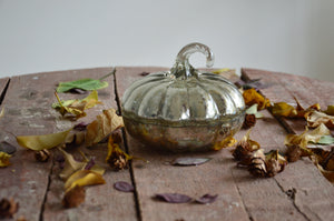 Harvest Spice Vintage Silver Pumpkin Candle | Vanilla Bean