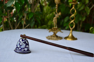 Blue & White Ceramic Snuffer