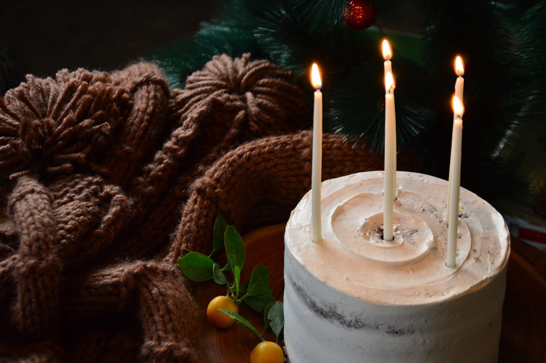 Vanilla Bean Hand Dipped Candles for Cakes