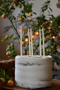 Vanilla Bean Hand Dipped Candles for Cakes